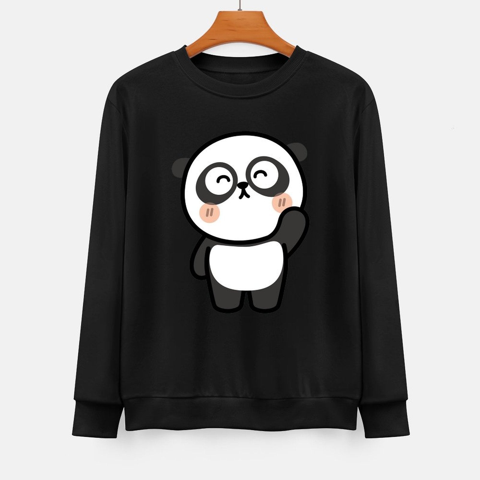 Front Patterned Long Sleeve TopPure Fade-Resistant